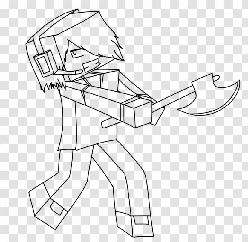 Minecraft Roblox Coloring Book Minecart Child Arm Tessellation Transparent Png - roblox dantdm coloring pages