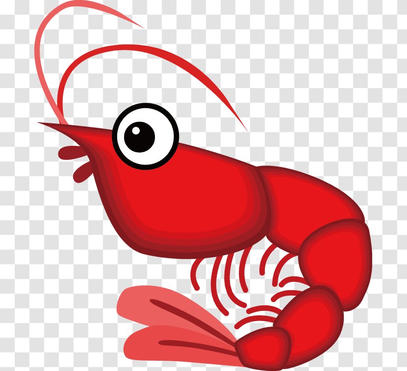 Caridea Shrimp Seafood Crab Yusheng - Frame - Hand Drawn Cute Cartoon Lobster Transparent PNG