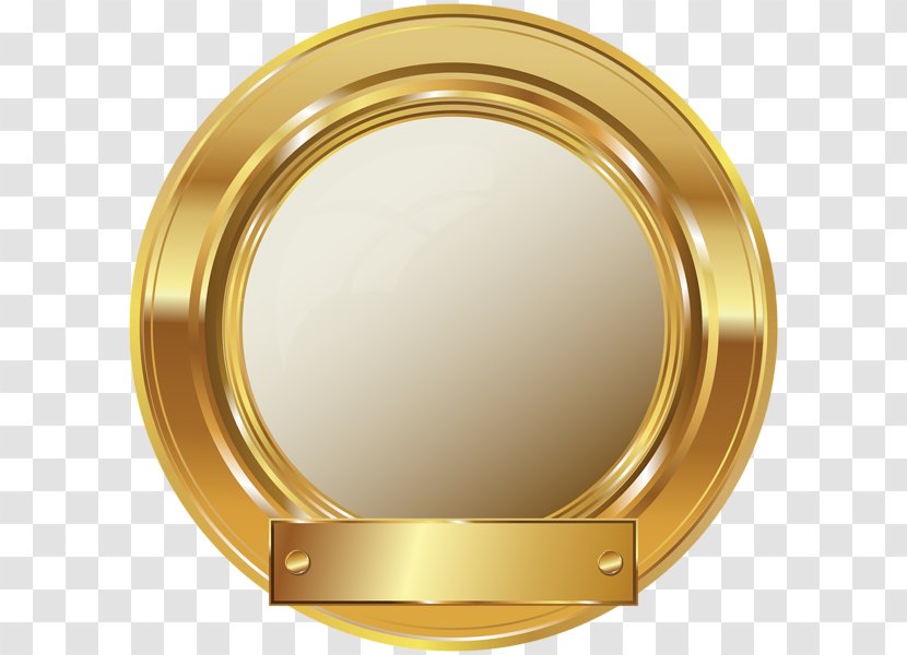 Gold Seal Clip Art - Brass Transparent PNG
