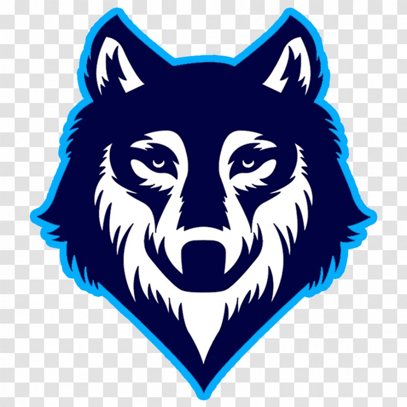 Gray Wolf Logo Drawing Clip Art - Mammal - BLUE WOLF Transparent PNG