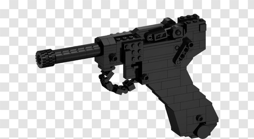 Trigger Luger Pistol Firearm LEGO Mauser C96 - Watercolor - Handgun Transparent PNG