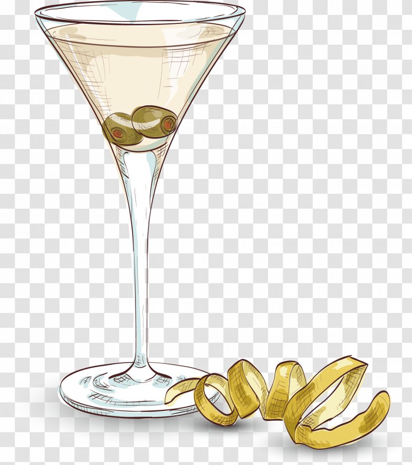 Vodka Martini Cocktail Gin Vesper - Wine Glass - Beverage Cup Transparent PNG