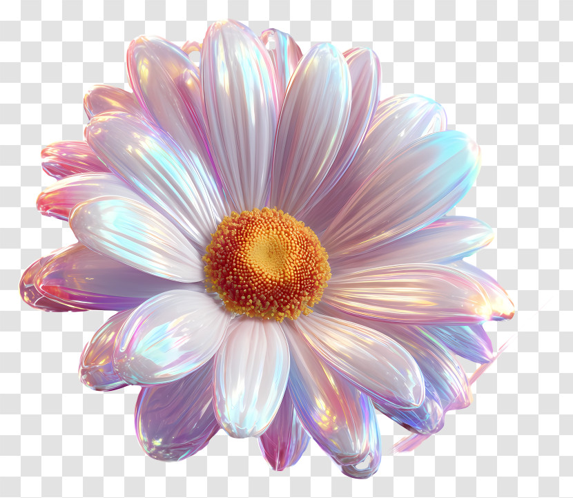 Liquid Pearl Pink - Pearly Daisy Blossom Transparent PNG