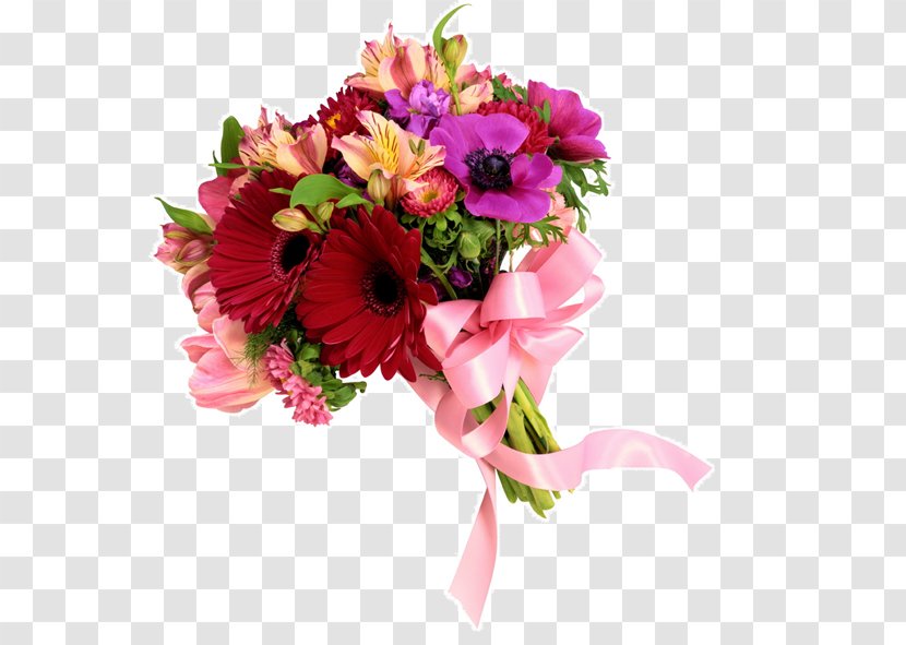 YouTube Flower Bouquet Birthday - Gerbera Transparent PNG