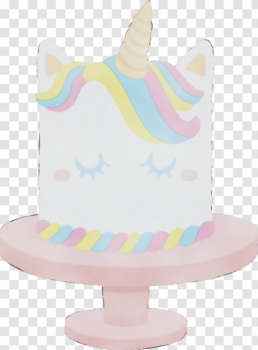 Pink Birthday Cake - Torte Buttercream Transparent PNG