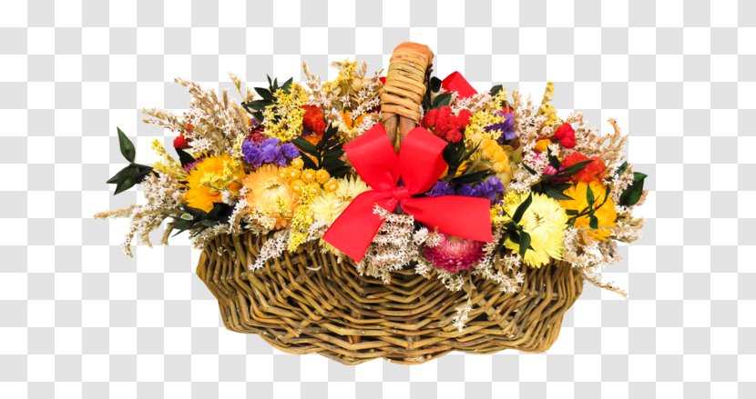 Food Gift Baskets Gardening Flower Bouquet - Basket - One Dozen Rainbow Roses Transparent PNG