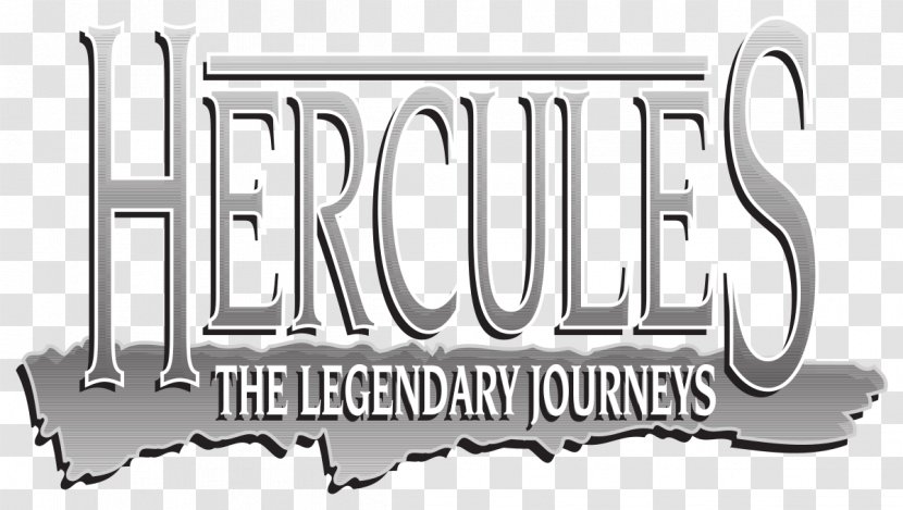 Disney's Hercules Logo Heracles - Black And White - Design Transparent PNG