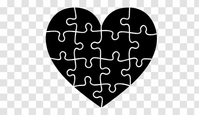 Jigsaw Puzzles Heart - Flower Transparent PNG