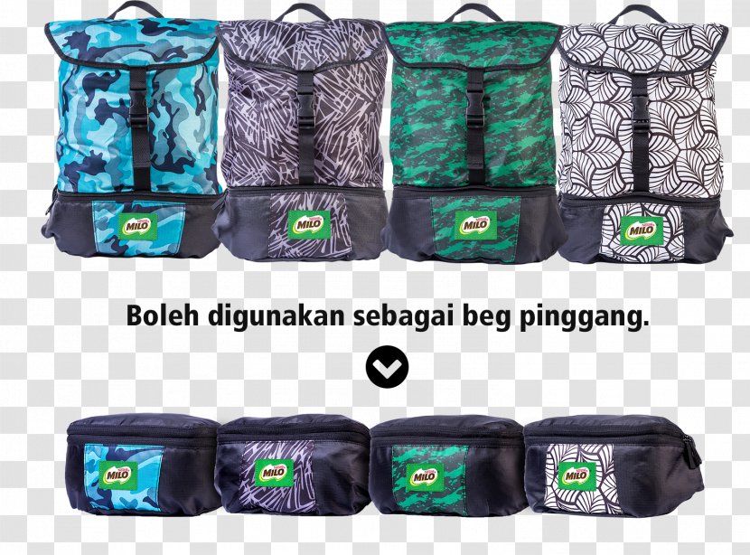 Milo Breakfast Bag Prize Backpack - Handbag - Ice Transparent PNG