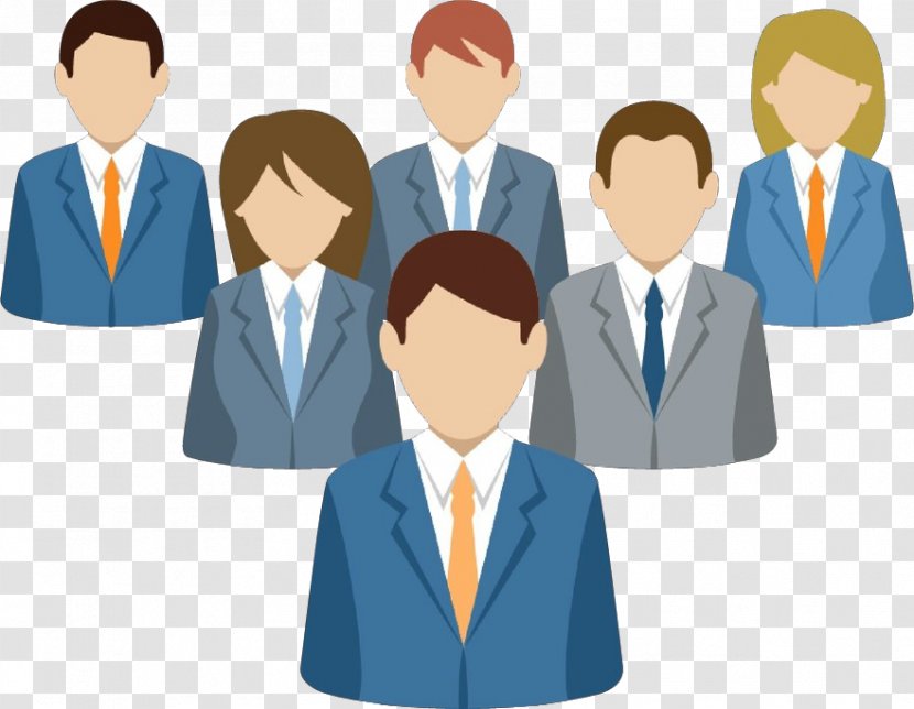 People Social Group Job Team Male - Cartoon - Businessperson Suit Transparent PNG