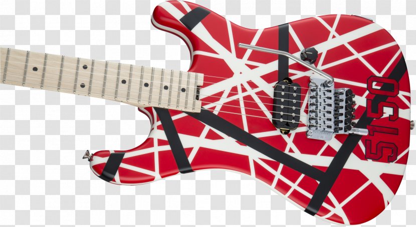 Electric Guitar Bass 0 EVH Striped Series - Heart - Van Halen Transparent PNG