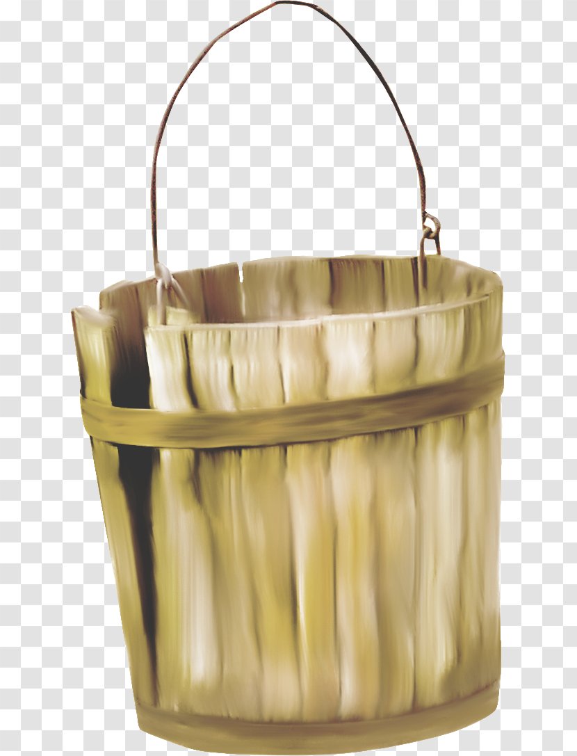 Barrel Wood Bucket - Water Basket Transparent PNG