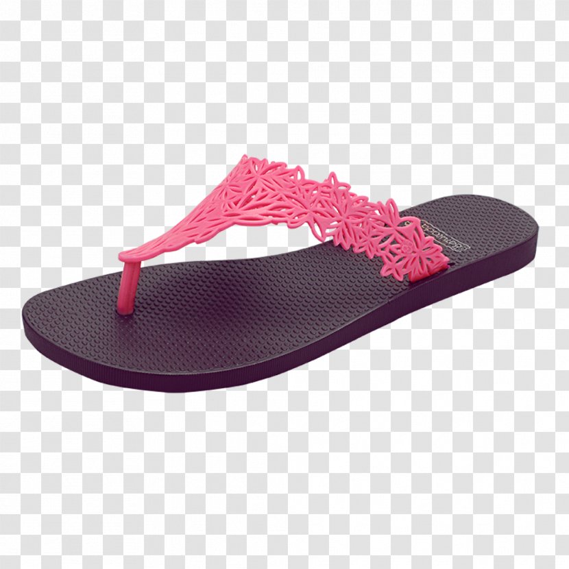 Flip-flops Sandal Foot Flower Shoe - Purple Transparent PNG