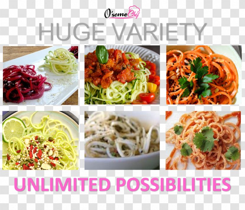 Spaghetti Pasta Vegetarian Cuisine Spiral Vegetable Slicer Capellini - Food Transparent PNG