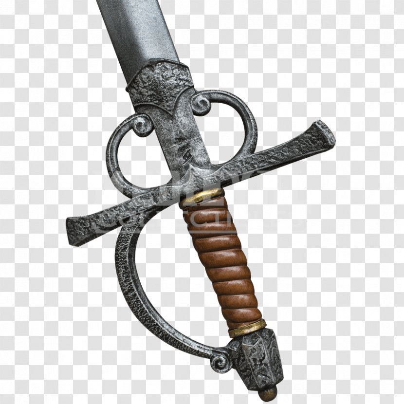 Sabre Knight Rapier Sword Hilt - Medieval Literature Transparent PNG