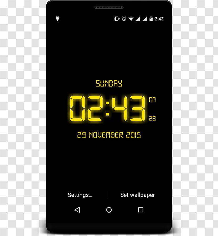 Digital Clock Flip Android - Google Play Transparent PNG