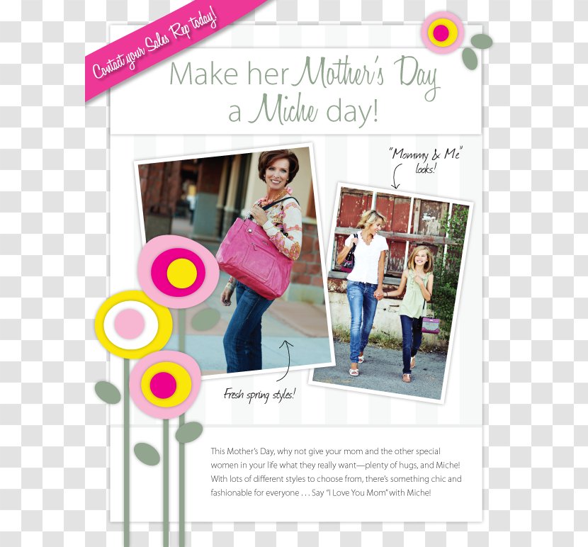 Advertising Pink M RTV Font - Mother 's Day Promotion Transparent PNG