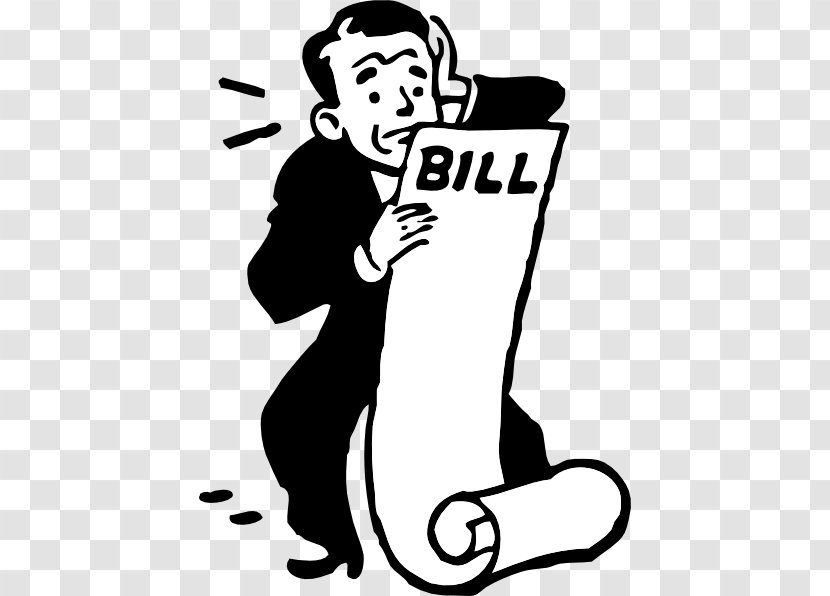 Invoice Electric Bill Free Content Clip Art - Black And White - Worried Cliparts Transparent PNG