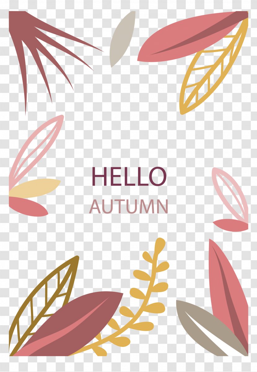 Autumn Leaf Computer File - Vecteur - Red Border Transparent PNG