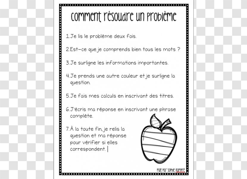 Problem Solving Atelier De Problèmes Raisonnés 4e: 4e Année Mathematics Division - Text Transparent PNG