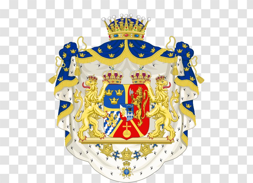 Union Between Sweden And Norway Swedish Empire Coat Of Arms - Crown - Prince Eugene Savoy Transparent PNG