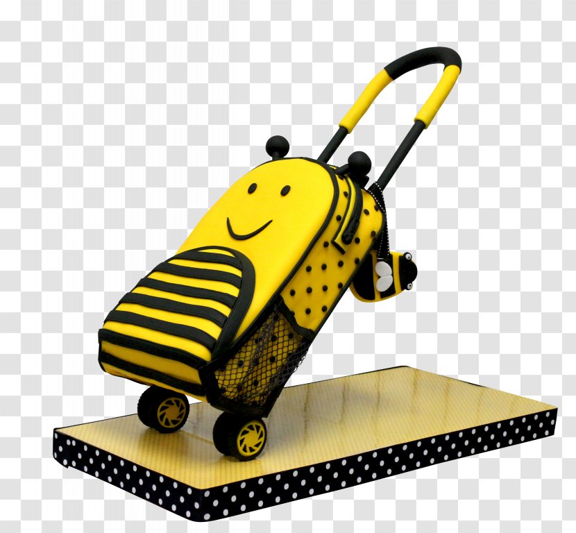 Bee Trolley Ice Cream Cake Sugar - Pastry Transparent PNG