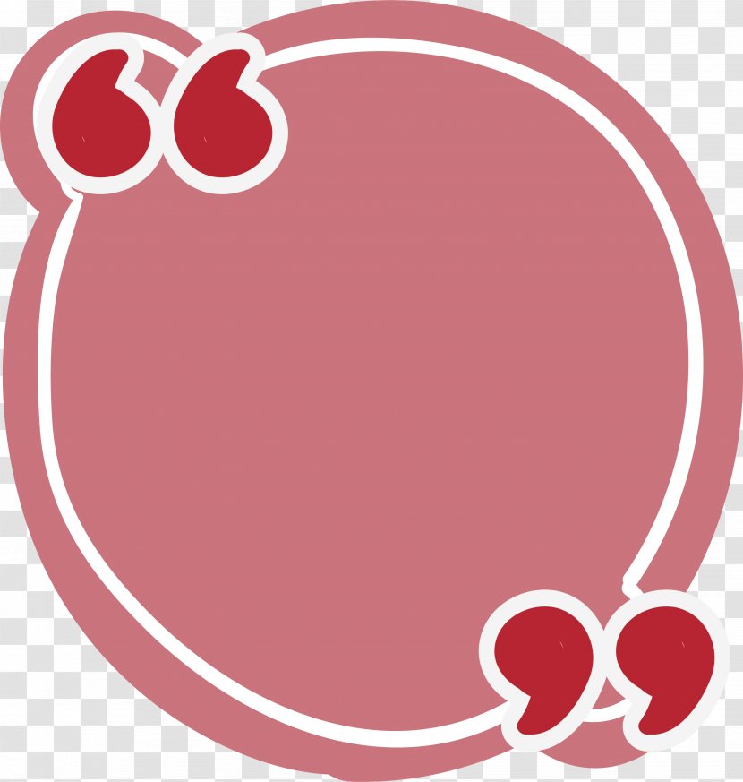 Quotation Mark If(we) - Round Pink Reference Box Transparent PNG
