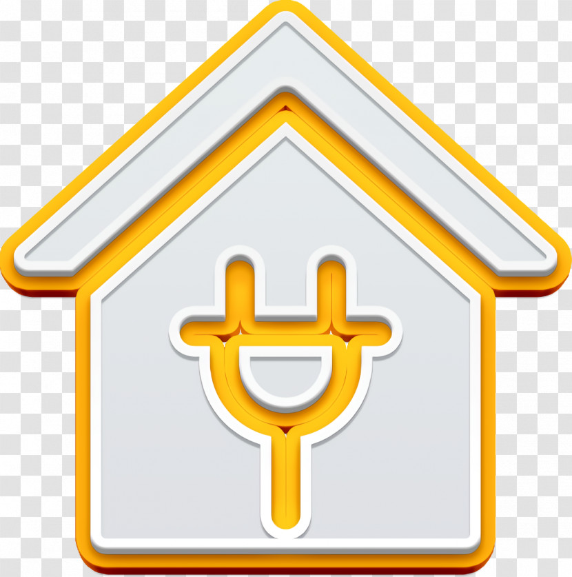 Power Icon Filled Smart Home Icon Buildings Icon Transparent PNG