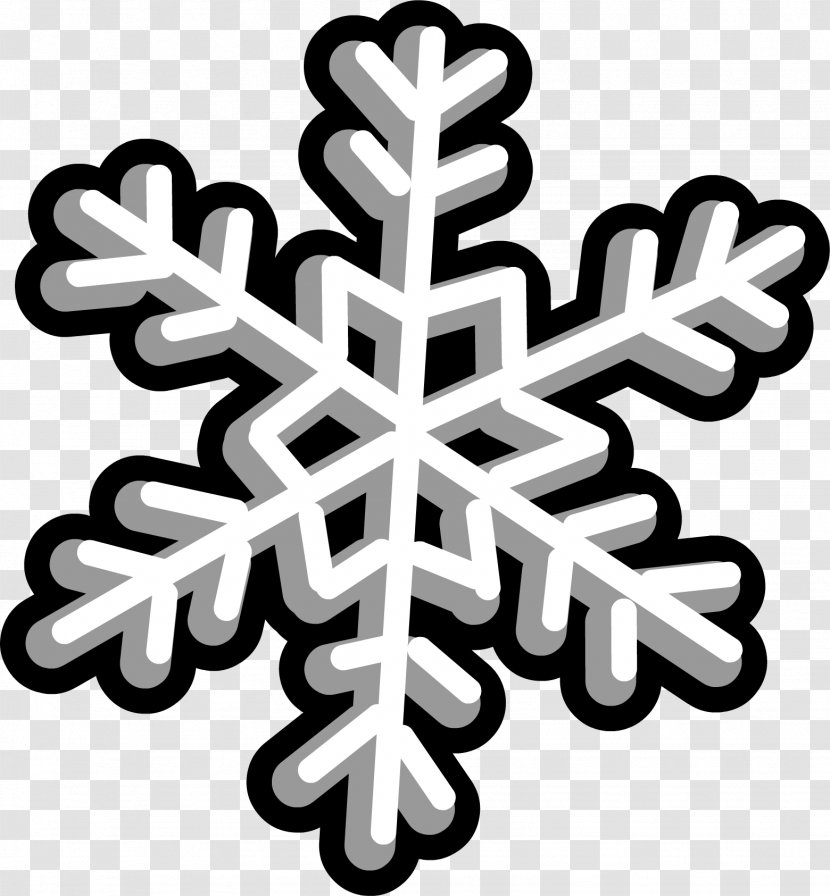 Club Penguin Snowflake Sprite Igloo - Monochrome Transparent PNG