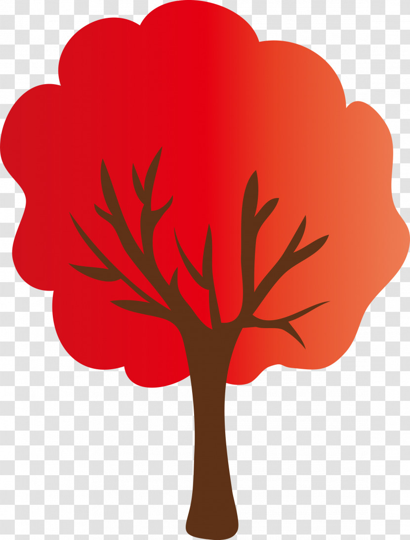 Red Tree Leaf Plant Woody Plant Transparent PNG