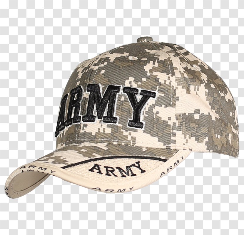Baseball Cap Multi-scale Camouflage Military Desert Uniform - United States Armed Forces - Army Transparent PNG