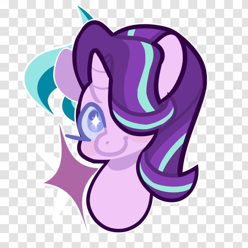 Horse Cartoon - Violet - Pony Smile Transparent PNG