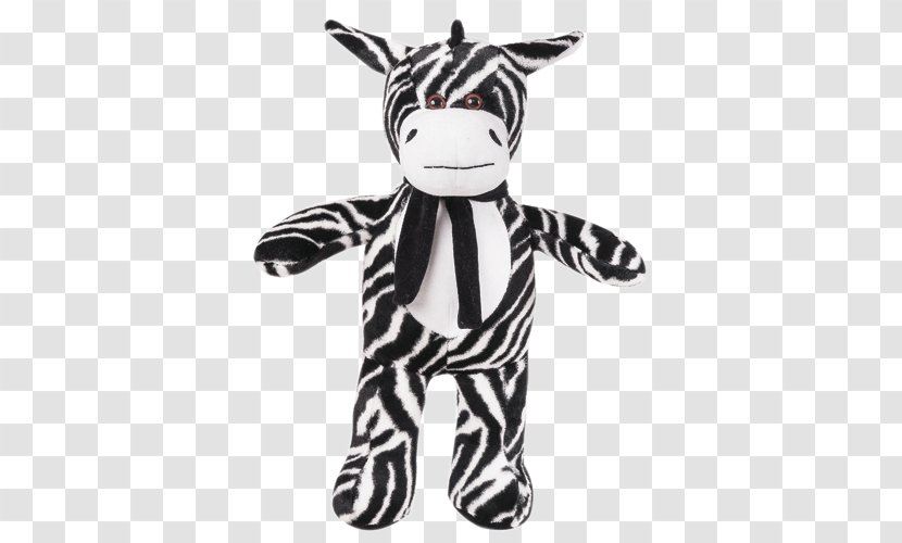 Zebra Stuffed Animals & Cuddly Toys Plush Lion Proposal - Black And White Transparent PNG