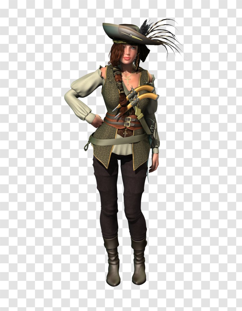 Dragon's Dogma Online Game Costume Design Action - Watercolor Pirate Transparent PNG