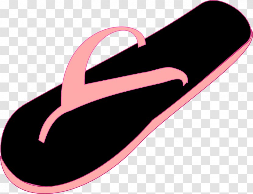 Slipper Flip-flops Shoe Clip Art - Pink - Sandals Transparent PNG