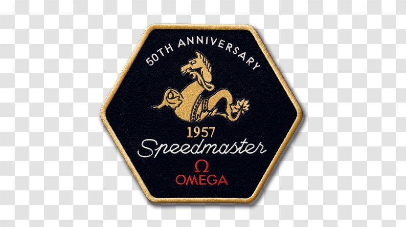 Omega Speedmaster Badge Logo SA Font - Emblem - 50th Anniversary Transparent PNG