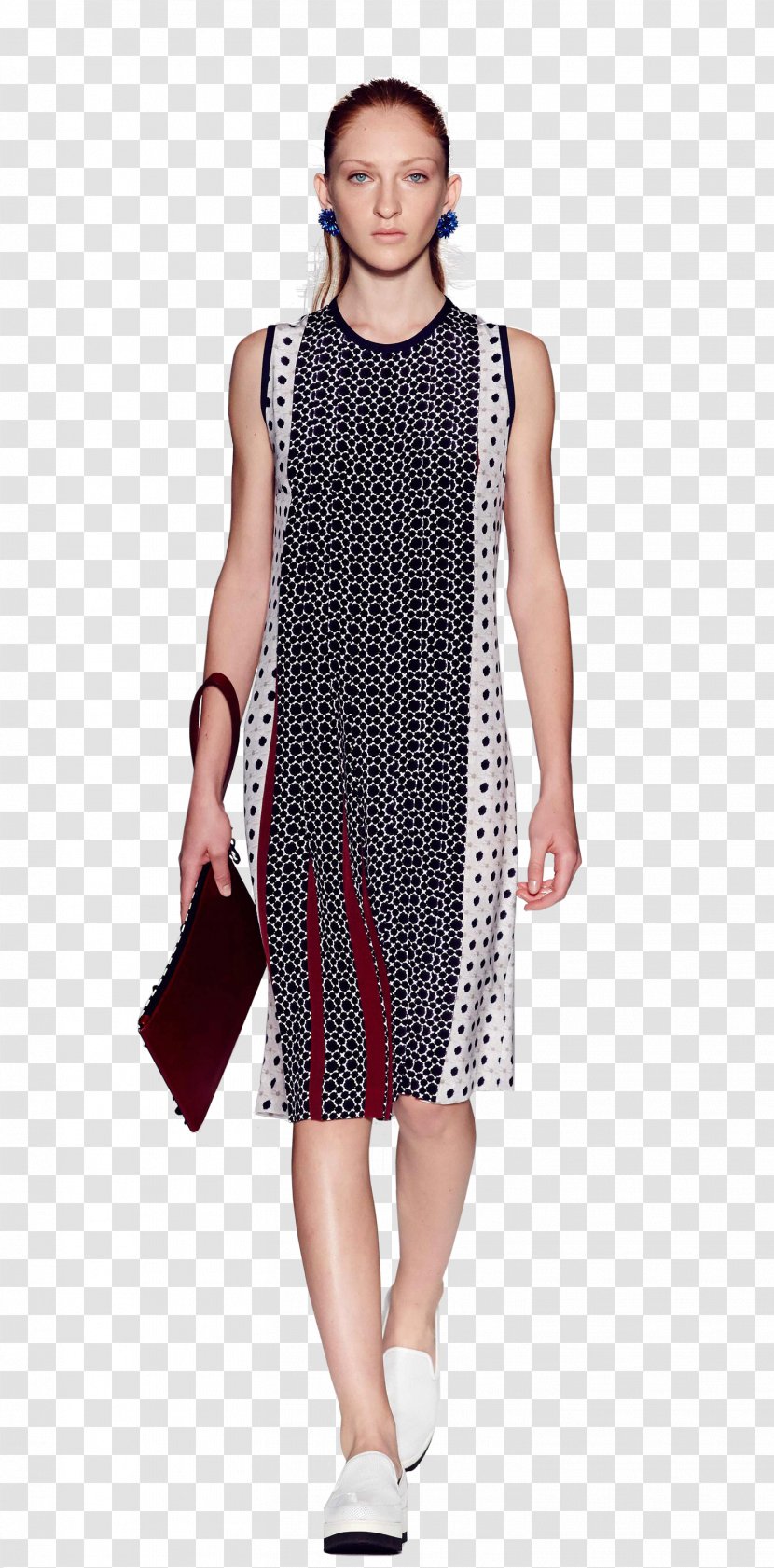 Clothing Dress Fashion Polka Dot Textile - Silk Cloth Transparent PNG