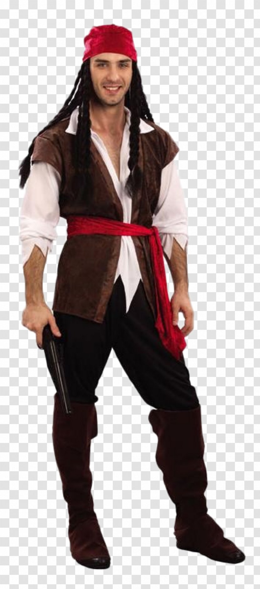 Costume Party Jack Sparrow Piracy Clothing - Adult Transparent PNG