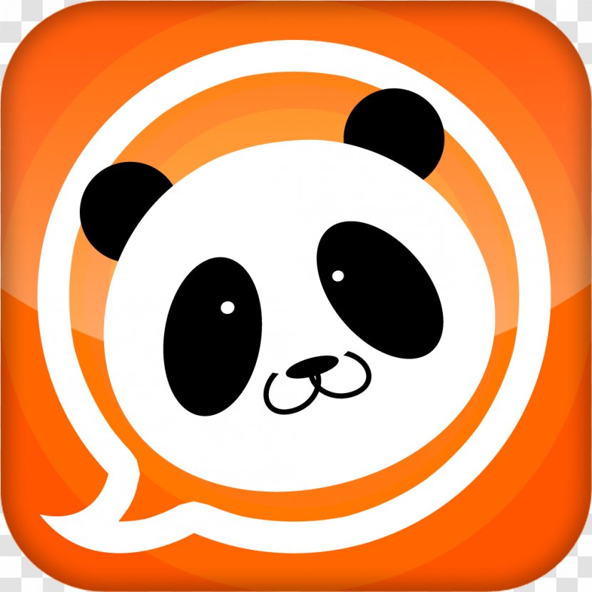 Smiley Snout Line Text Messaging Clip Art - Pomo Panda Transparent PNG