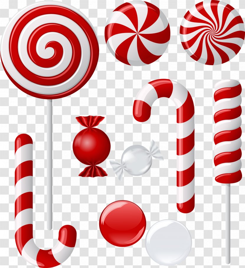 Candy Cane Lollipop Stock Photography Transparent PNG
