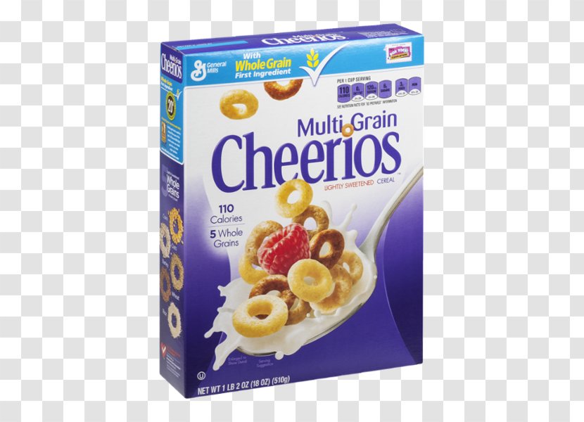 Corn Flakes Breakfast Cereal General Mills Multi-Grain Cheerios Honey Nut - Multigrain Transparent PNG