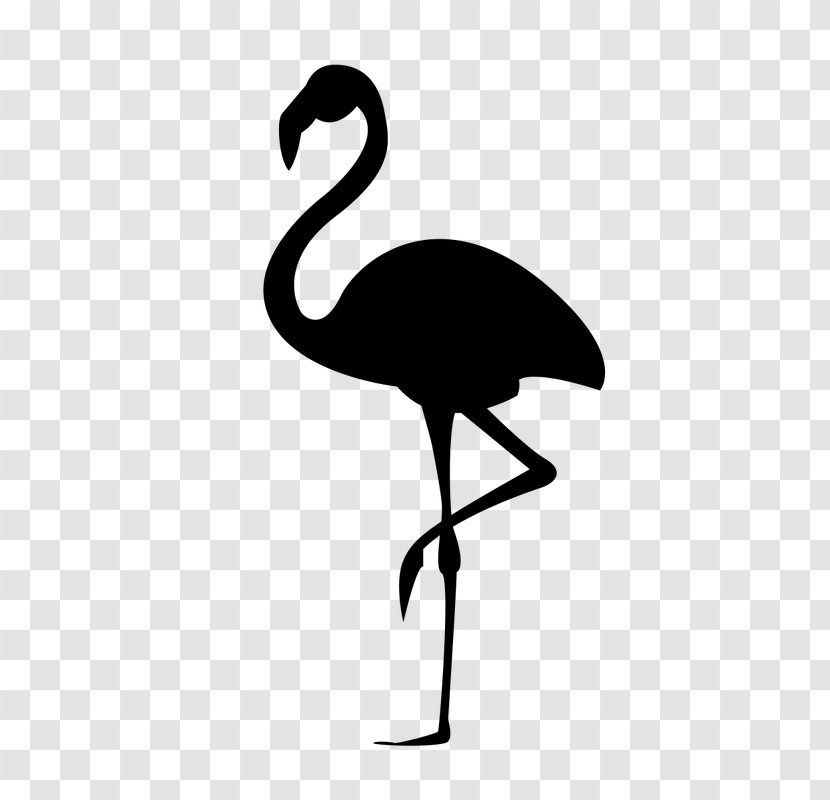 Flamingo Silhouette Stencil - Royaltyfree Transparent PNG