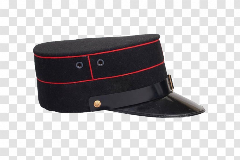Brand - Cap - Red Line Police Hat Transparent PNG