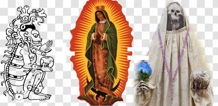 Our Lady Of Guadalupe Costume Design Religion Map - Santa Muerte Transparent PNG