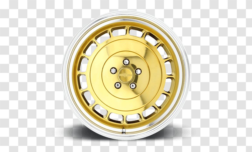 Alloy Wheel Forging Rim Spoke - Material - GOLD Lip Transparent PNG