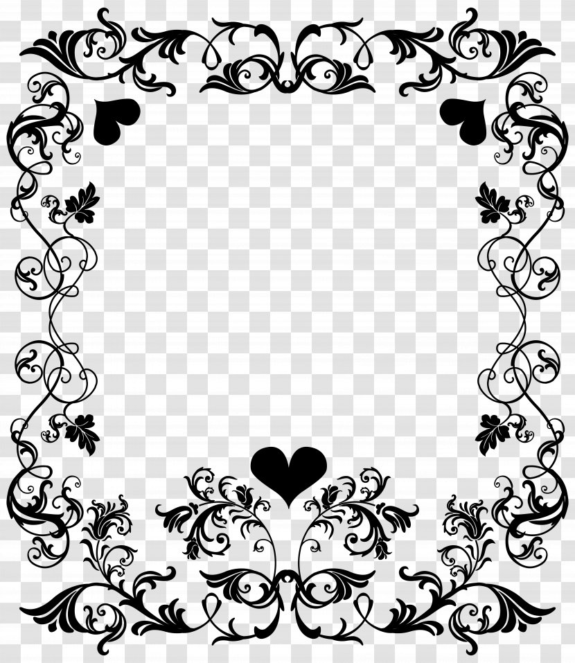 Borders And Frames Valentine's Day Portable Network Graphics Clip Art Heart - Gift - Floral Design Transparent PNG