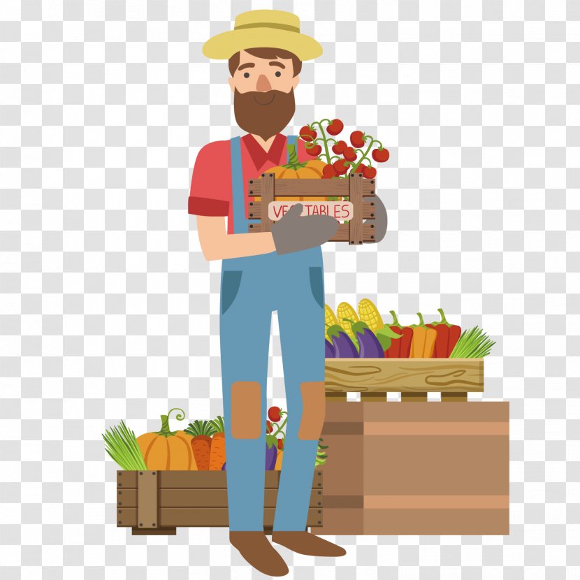 Farmer Photography Royalty-free Illustration - Cartoon - Selling Vegetables Uncle Transparent PNG