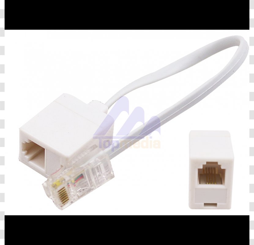 Adapter Serial Cable RJ-11 8P8C Electrical Connector - Ethernet - RJ45 Transparent PNG