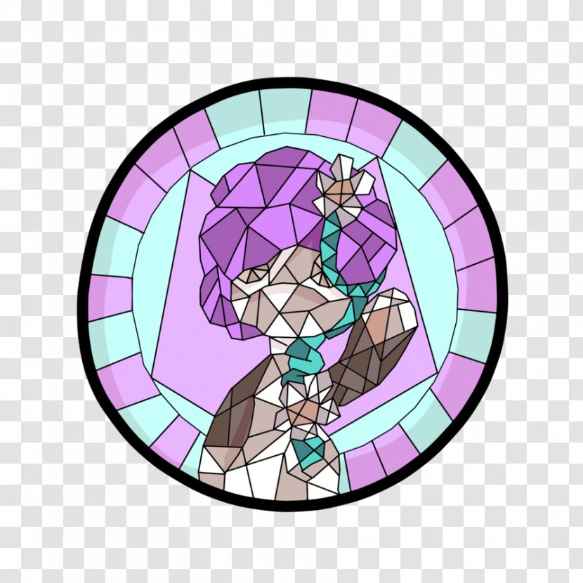 Stained Glass Cartoon Pattern Transparent PNG