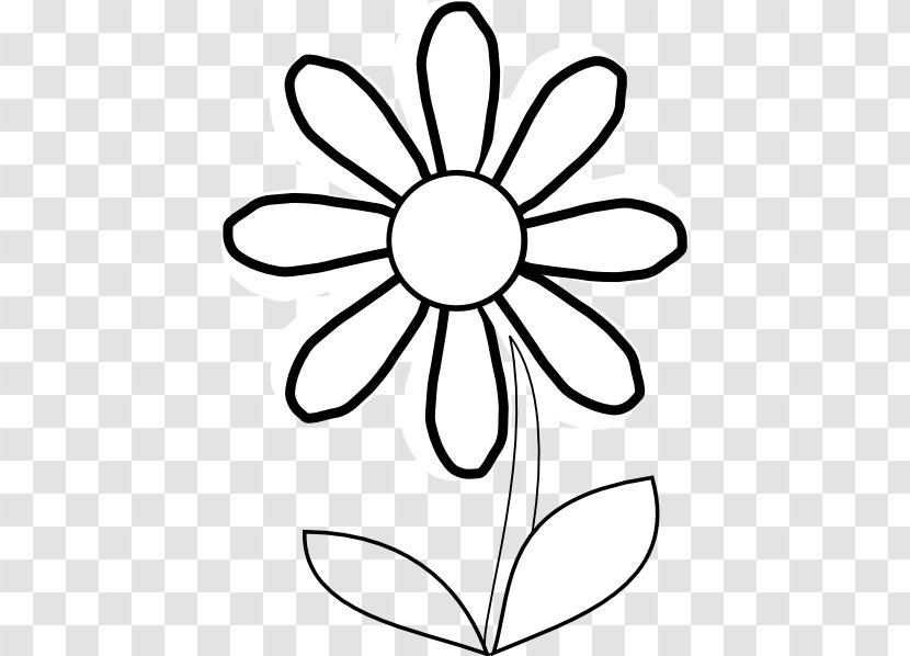 Flower Black And White Free Content Clip Art - Daisy Images Transparent PNG